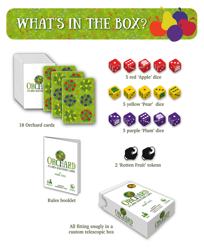 Orchard 9 Card Solitaire Game NEW Side Room Games 